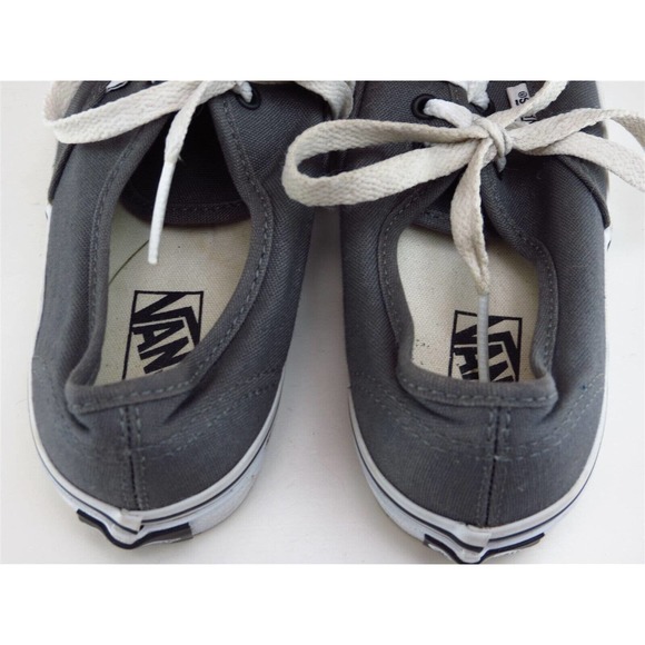 VANS Shoes Sz 13.5 Sneaker‎ Boys Youth Gray Fabric Lace Up Medium - Picture 8 of 11